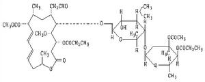 乙醯麥迪黴素結構式
