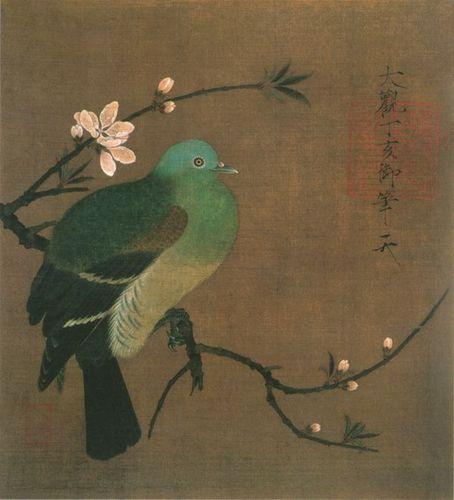 桃鳩圖