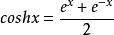雙曲餘弦函式
