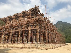 大安寺前期木結構建築圖
