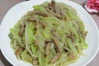 苤藍炒肉絲