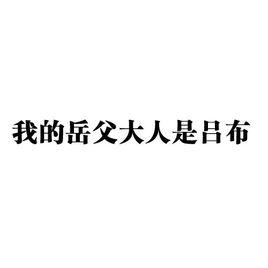 我的岳父大人叫呂布