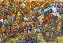 在衝突的早期波斯人的重步兵是不輸於希臘人的