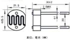 光敏電阻25mm系列-結構圖