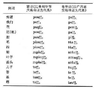 苗語支