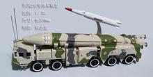 東風21C飛彈車模型