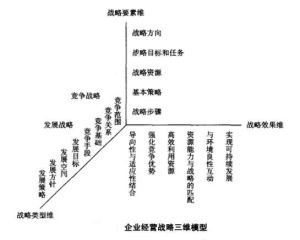 企業經營戰略三維模型