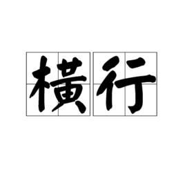 橫行[漢語詞語]