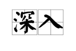 深入[漢語詞語]