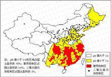 酸雨區分布圖