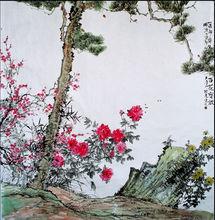 百花齊放248cm×129cm×2