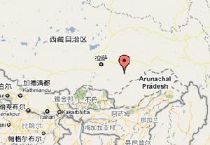 拉多鄉在西藏自治區內位置