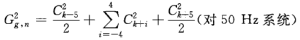 50Hz系統n階諧波群有效值