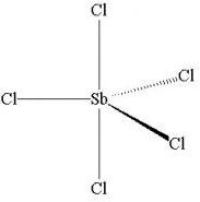 五氯化銻結構式