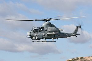 AH-1Z“蝰蛇”（英語：AH-1Z Viper）是H-1升級眼鏡蛇直升機計畫的21世紀產物，將在2020年為美國海軍陸戰隊提供超過280架的新蝰蛇。，AH-1Z蝰蛇在貝爾直升機飛行研究中心正式推出。各方面均大幅度加強，說是超越了AH-64阿帕契的新型機也不為過。蝰蛇的第一架原形機（代號Z1）已於2000年12月7日在德州福特沃斯研究中心完成了首飛。