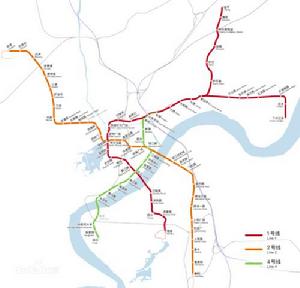 杭州捷運運營線路圖