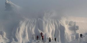 雪雕淨月女神