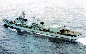 1987年進行了大改裝後的105艦