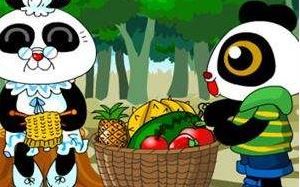 熊貓摘水果