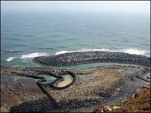 澎湖虎井海底古城牆