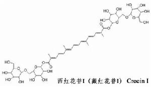 西紅花苷I Crocin I 分子結構