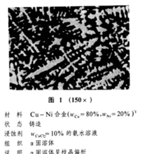 枝晶偏析