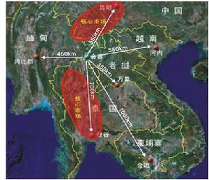 金三角經濟特區示意圖