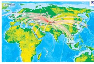 烏茲別克斯坦航空航線圖