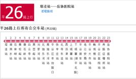 北京公交平26路