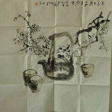 余建華作品 精品 天意生寒 客至茶香