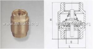黃銅立式升降式止回閥