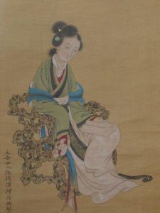 明代納繡仕女圖