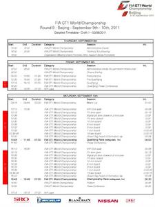 2011年世界超級跑車錦標賽北京站