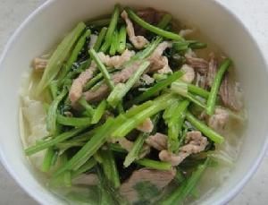 香菜肉絲蝴蝶面