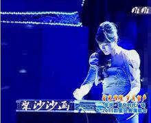 2011群星演唱會維維在沙畫表演現場