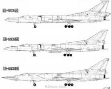 圖-22M1/2/3型對比