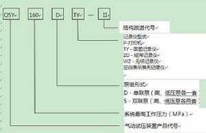 氣動試壓裝置型號說明