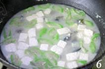 絲瓜皮蛋豆腐清素湯