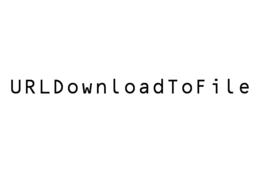 URLDownloadToFile