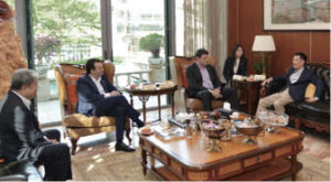 葉簡明主席在香港會見來訪的德國聯邦議院外交政策發言人菲利普·米斯菲爾德