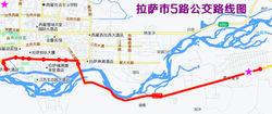 拉薩市五路公交線路圖