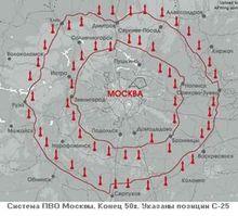 56個圍繞莫斯科構成兩道環形防線的飛彈團