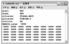 圖2ArcView導出檔案的頭檔案