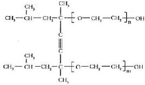 圖2 炔醇類Gemini表面活性劑