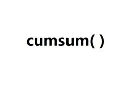 cumsum