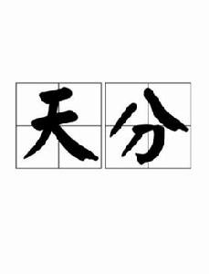 天分[詞語]