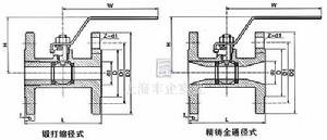 Q11F法蘭整體式球閥結構圖