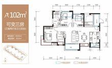 成都綠地中心468公館戶型圖