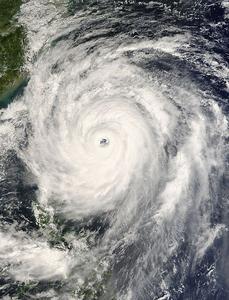颱風羅莎雲圖