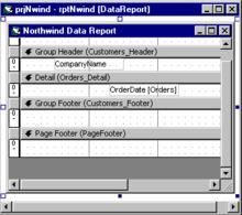 Microsoft數據報表設計器